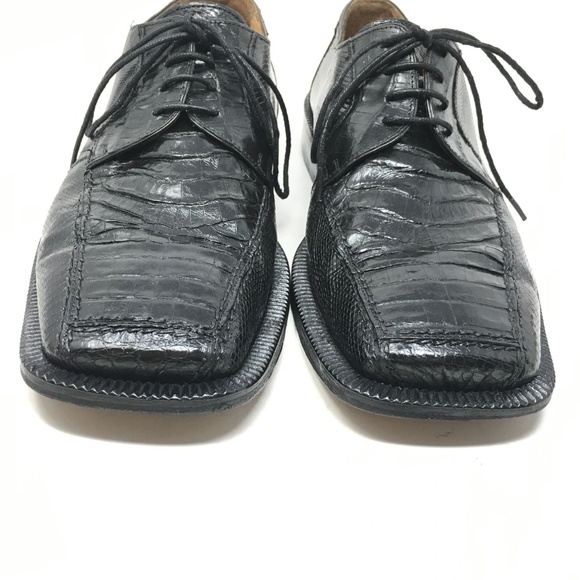 David Eden Oxfords Shoes Size 9.5 Black Crocodile main image 5